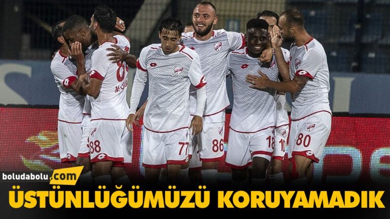 BOLUSPOR İYİ BAŞLAMADI