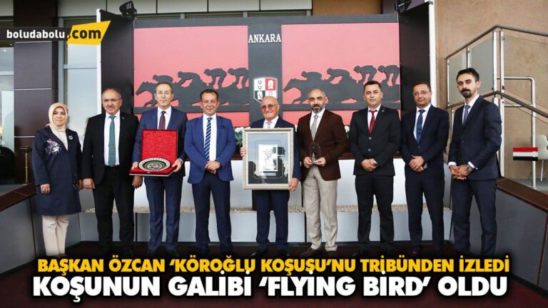 BAŞKAN ÖZCAN ‘KÖROĞLU KOŞUSU’NU TRİBÜNDEN İZLEDİ