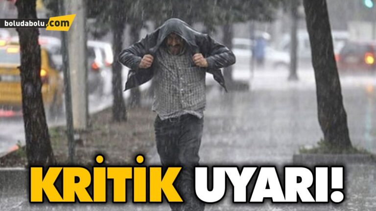 Bolu için “sarı” uyarı