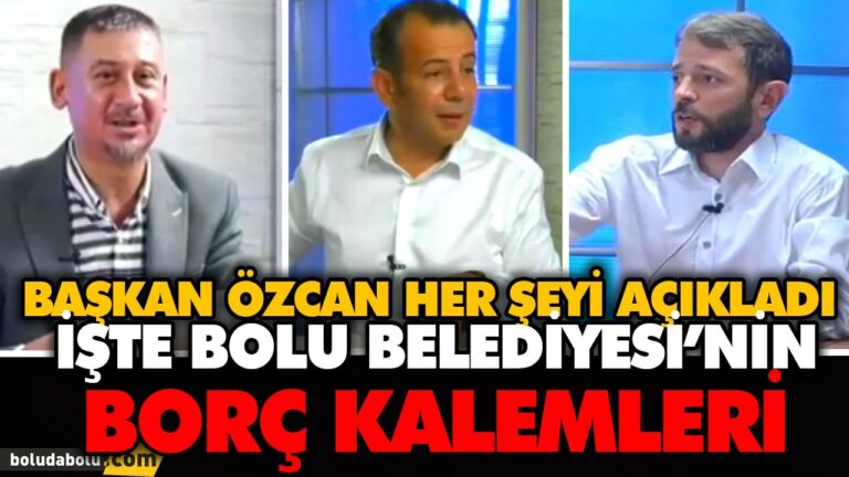 İŞTE BOLU BELEDİYESİ’NİN BORÇ KALEMLERİ
