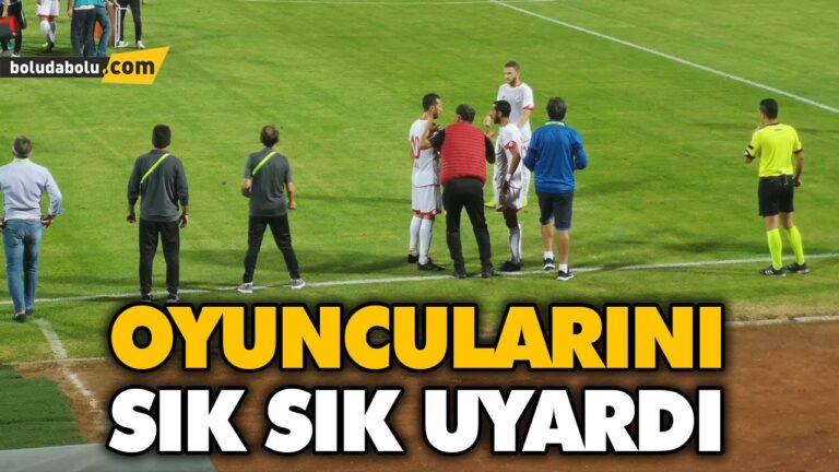 OYUNCULARINI SIK SIK UYARDI