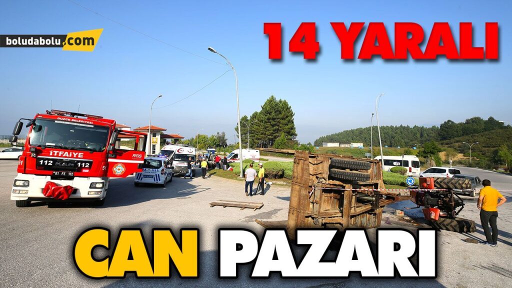 FINDIK İŞÇİLERİNİ TAŞIYAN TRAKTÖR DEVRİLDİ FINDIK İŞÇİLERİNİ TAŞIYAN TRAKTÖR DEVRİLDİ