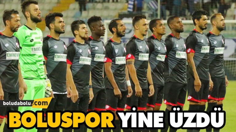 BOLUSPOR YİNE ÜZDÜ