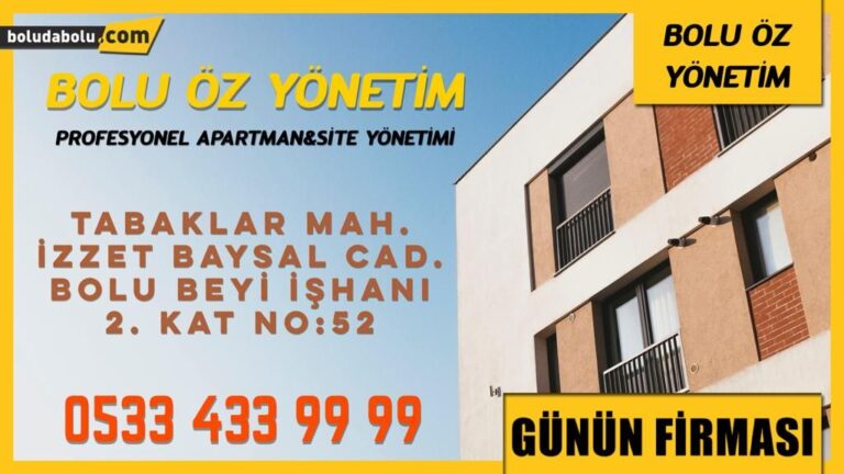 BOLU ÖZ YÖNETİM GÜNÜN FİRMASI