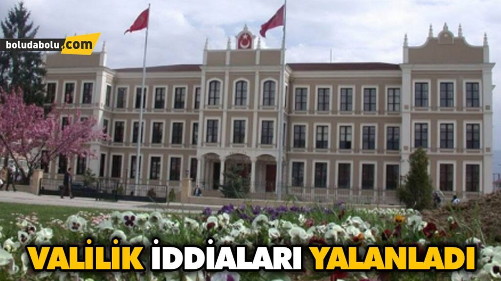 VALİLİK İDDİALARI YALANLADI VALİLİK İDDİALARI YALANLADI