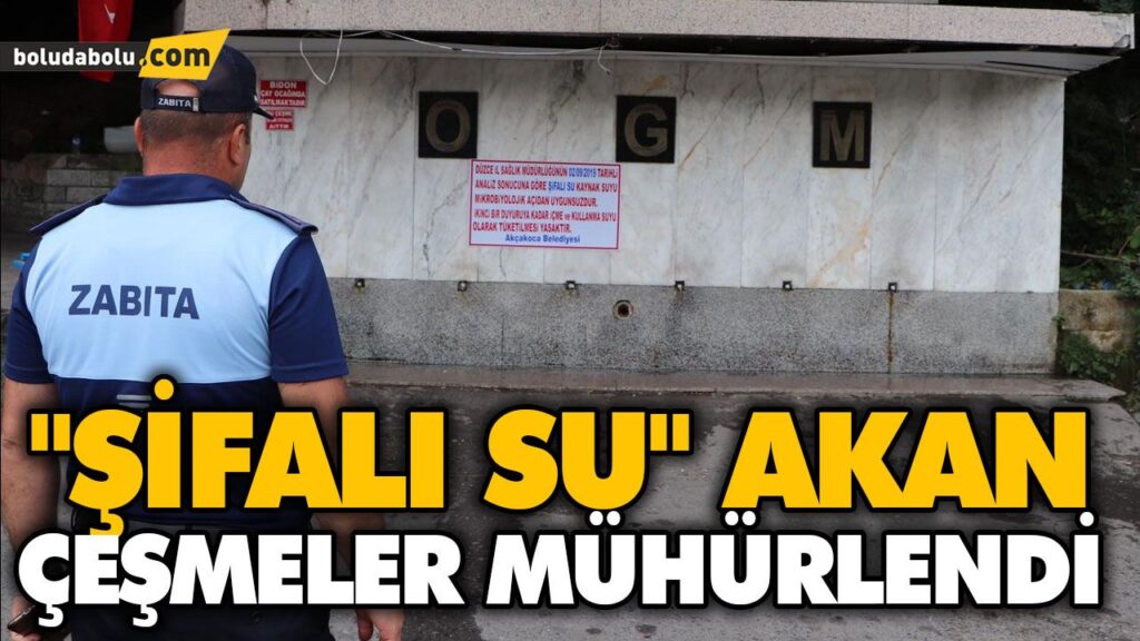“ŞİFALI SU” AKAN ÇEŞMELER MÜHÜRLENDİ “ŞİFALI SU” AKAN ÇEŞMELER MÜHÜRLENDİ