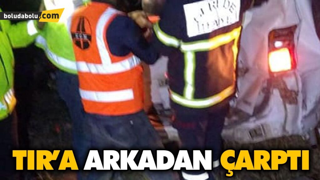 TIR’A ARKADAN ÇARPTI; 2 YARALI TIR’A ARKADAN ÇARPTI; 2 YARALI