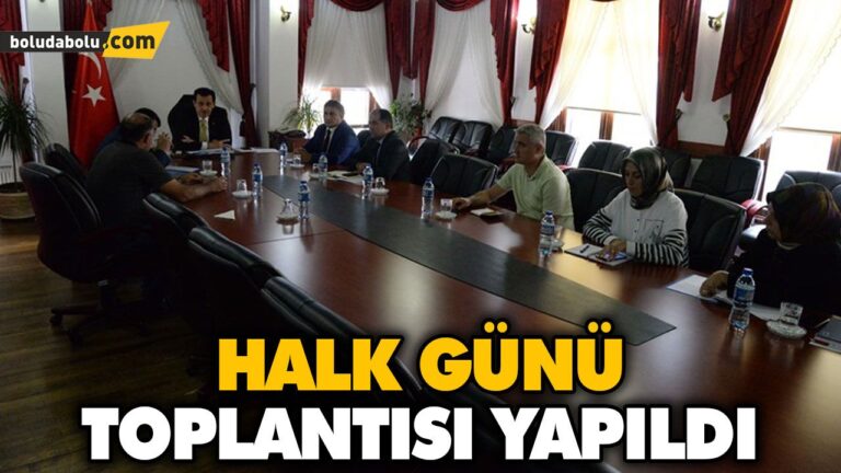 91’İNCİ HALK GÜNÜ TOPLANTISI YAPILDI
