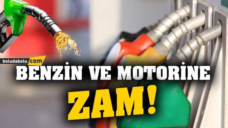 BENZİN VE MOTORİNE ZAM GELDİ