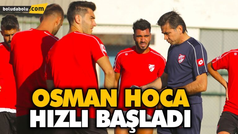 OSMAN HOCA İLK ANTRENMANA ÇIKTI