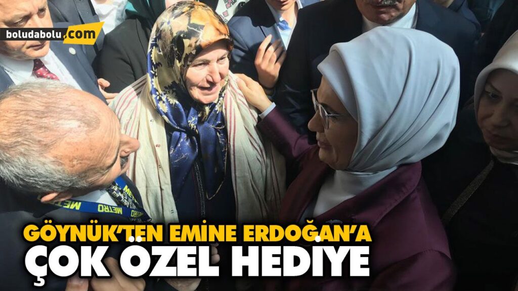 GÖYNÜK’TEN EMİNE ERDOĞAN’A ÇOK ÖZEL HEDİYE GÖYNÜK’TEN EMİNE ERDOĞAN’A ÇOK ÖZEL HEDİYE
