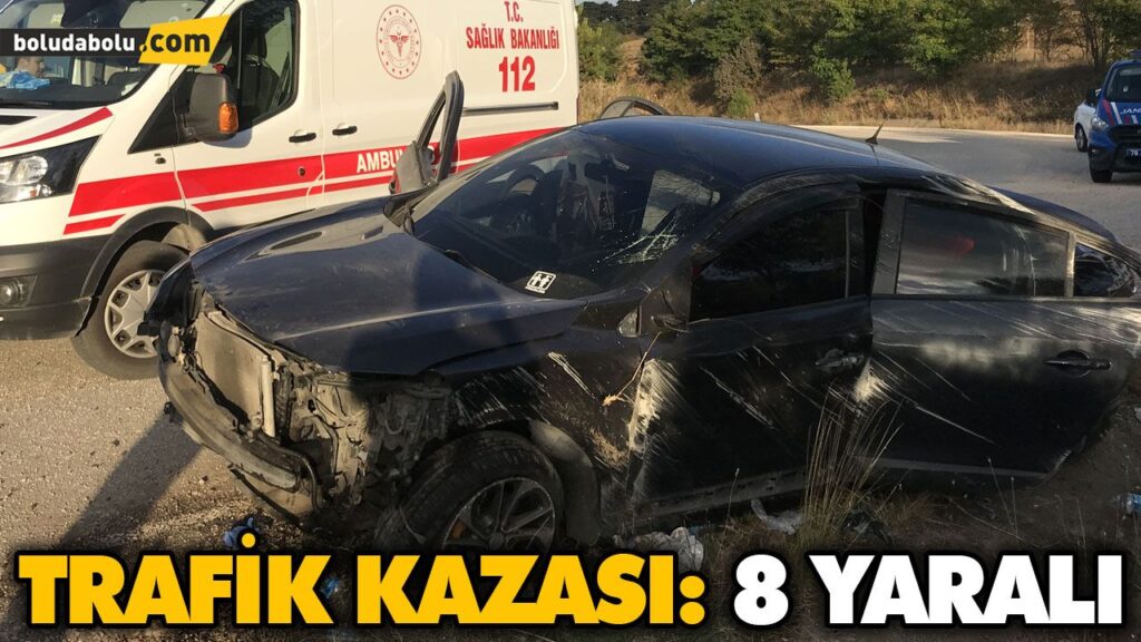 TRAFİK KAZASI: 8 YARALI TRAFİK KAZASI: 8 YARALI