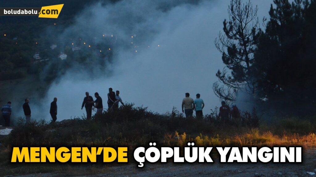 MENGEN’DE ÇÖPLÜK YANGINI MENGEN’DE ÇÖPLÜK YANGINI