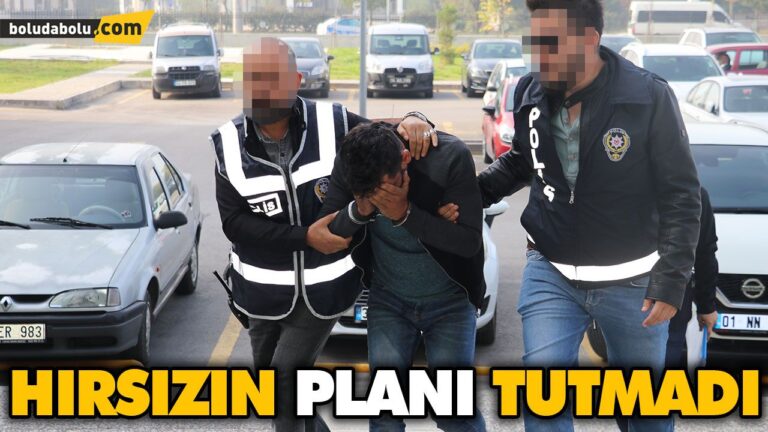 TUVALETİNDE SAKLANAN HIRSIZ YAKALANDI