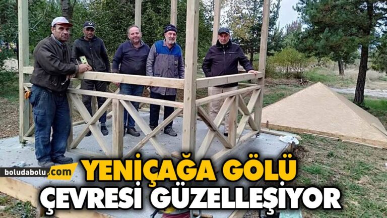 GÖL ÇEVRESİNE KAMELYALAR KURULUYOR