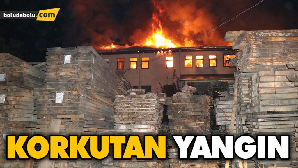 KERESTE ATÖLYESİ VE EV YANDI KERESTE ATÖLYESİ VE EV YANDI