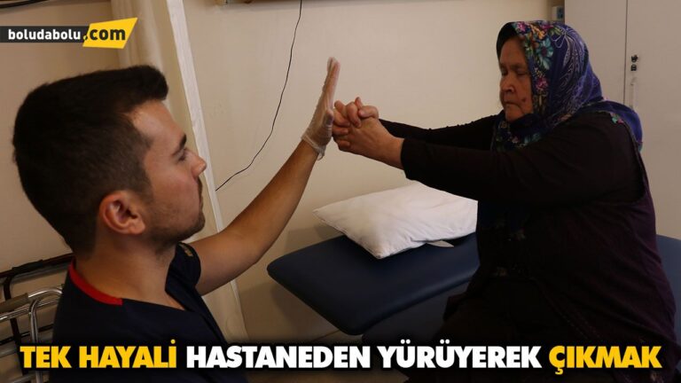 SEDYEYLE GELDİĞİ HASTANEDEN YÜRÜYEREK ÇIKMAK İSTİYOR