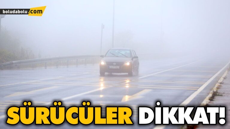 BOLU DAĞI’NDA YOĞUN SİS