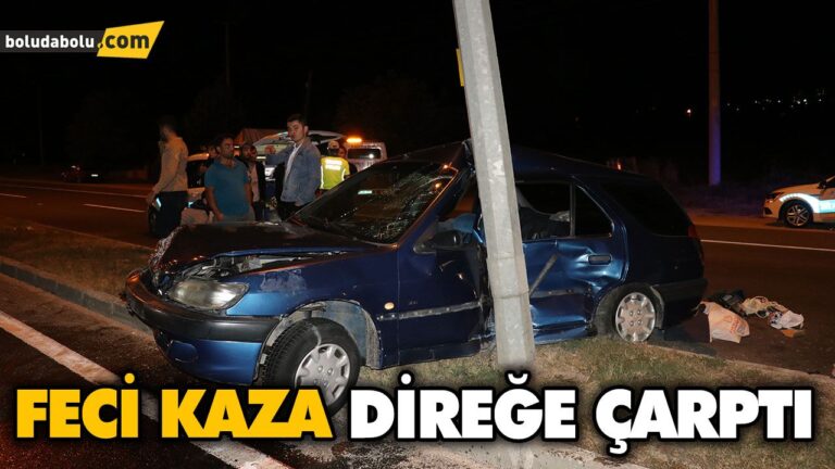 İKİ OTOMOBİL ÇARPIŞTI