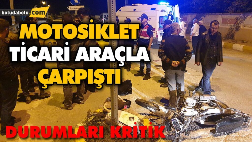 MOTOSİKLETLE TİCARİ TAKSİ ÇARPIŞTI: 2 YARALI MOTOSİKLETLE TİCARİ TAKSİ ÇARPIŞTI: 2 YARALI