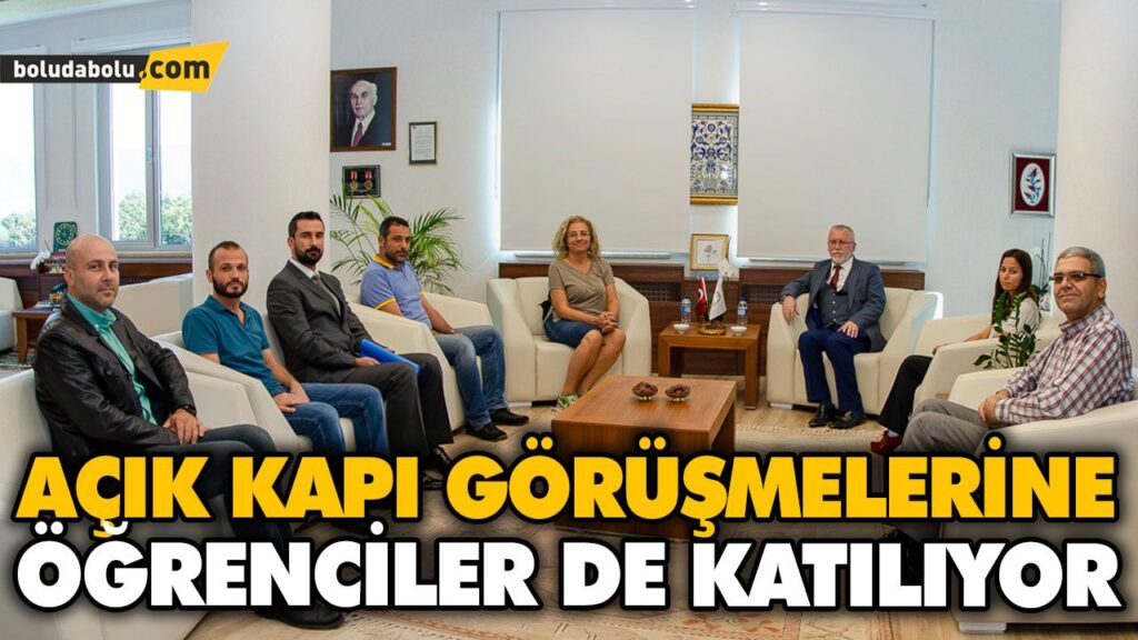 AÇIK KAPI GÖRÜŞMELERİNE ÖĞRENCİLER DE KATILIYOR AÇIK KAPI GÖRÜŞMELERİNE ÖĞRENCİLER DE KATILIYOR
