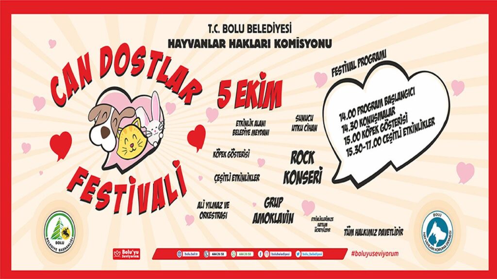 “CAN DOSTLAR FESTİVALİ” 5 EKİM’DE GERÇEKLEŞECEK “CAN DOSTLAR FESTİVALİ” 5 EKİM’DE GERÇEKLEŞECEK