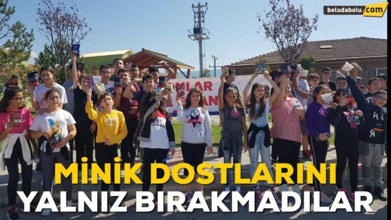 MİNİK DOSTLARINI YALNIZ BIRAKMADILAR