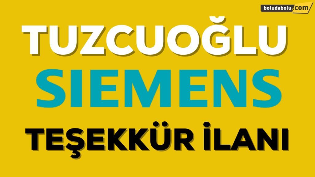 TUZCUOĞLU AİLESİNDEN TEŞEKKÜR İLANI TUZCUOĞLU AİLESİNDEN TEŞEKKÜR İLANI