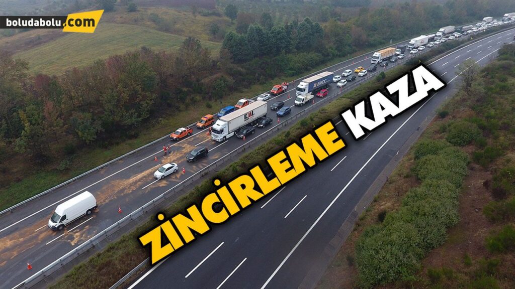 OTOYOL’DA ZİNCİRLEME KAZA: 4 YARALI OTOYOL’DA ZİNCİRLEME KAZA: 4 YARALI
