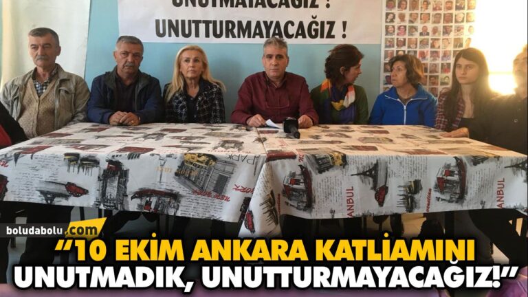 “10 EKİM ANKARA KATLİAMINI UNUTMADIK, UNUTTURMAYACAĞIZ!”