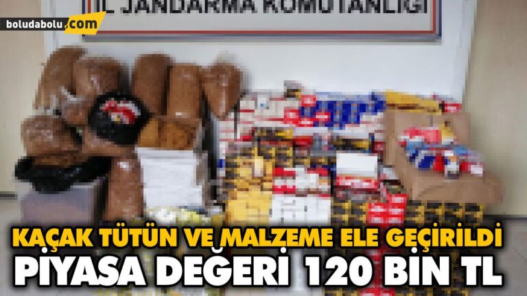 KAÇAK TÜTÜN VE MALZEME ELE GEÇİRİLDİ