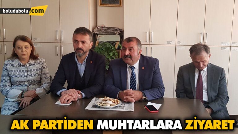 AK PARTİDEN MUHTARLARA ZİYARET