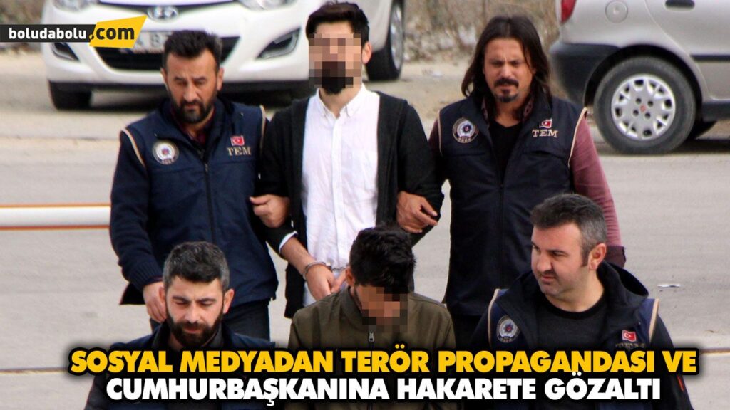 SOSYAL MEDYADAN TERÖR PROPAGANDASI VE CUMHURBAŞKANINA HAKARETE GÖZALTI SOSYAL MEDYADAN TERÖR PROPAGANDASI VE CUMHURBAŞKANINA HAKARETE GÖZALTI