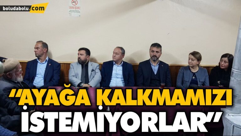 “AYAĞA KALKMAMIZI İSTEMİYORLAR”
