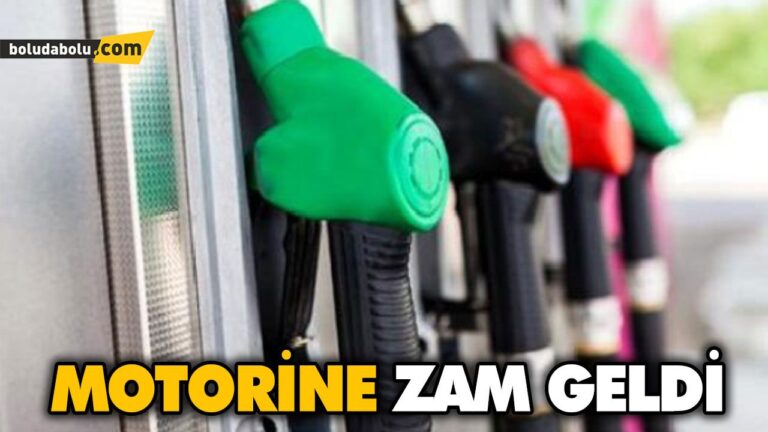 MOTORİNE ZAM GELDİ