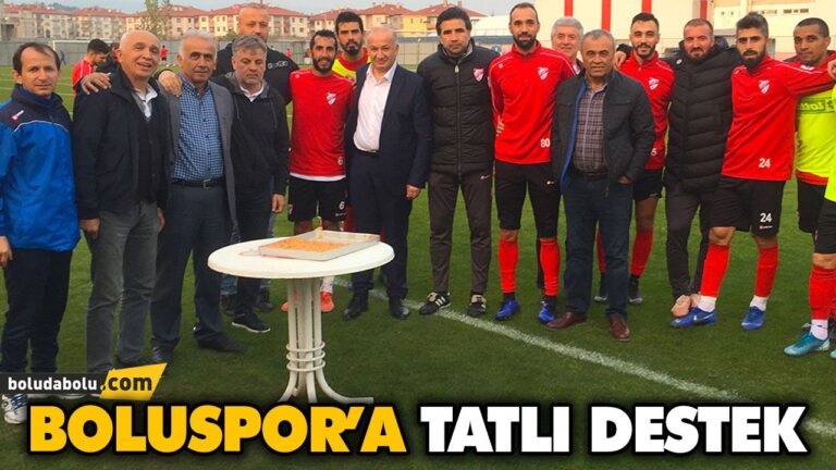 BOLUSPOR’A TATLI DESTEK