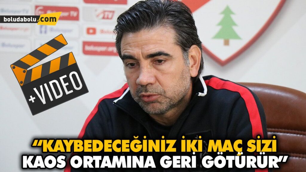 “KAYBEDECEĞİNİZ İKİ MAÇ SİZİ KAOS ORTAMINA GERİ GÖTÜRÜR” “KAYBEDECEĞİNİZ İKİ MAÇ SİZİ KAOS ORTAMINA GERİ GÖTÜRÜR”
