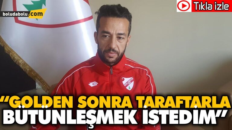 “GOLDEN SONRA TARAFTARLA BÜTÜNLEŞMEK İSTEDİM”
