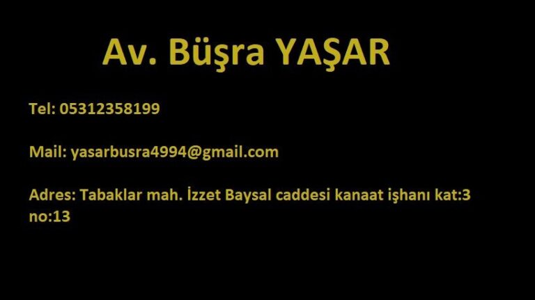 Avukat Büşra Yaşar BOLU