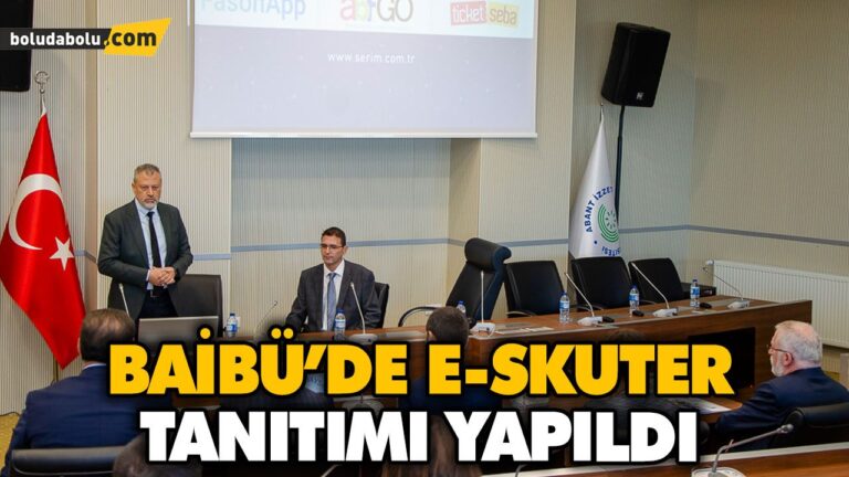 BAİBÜ’DE E-SKUTER TANITIMI YAPILDI