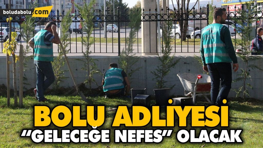 BOLU ADALET SARAYINDA 500 FİDAN TOPRAKLA BULUŞTURULACAK BOLU ADALET SARAYINDA 500 FİDAN TOPRAKLA BULUŞTURULACAK