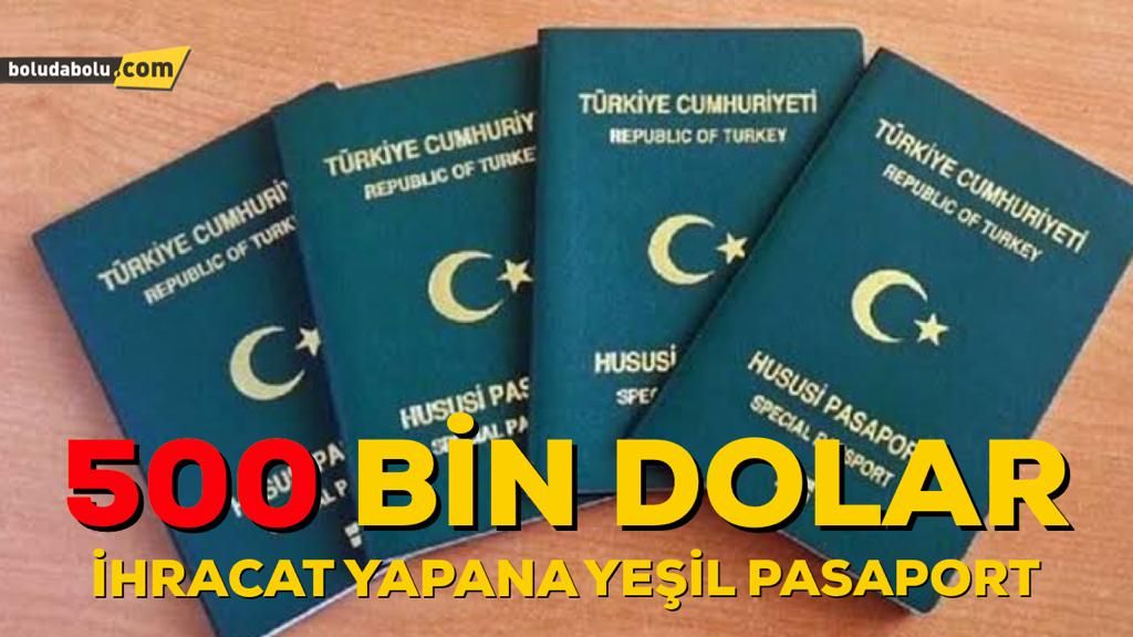 YEŞİL PASAPORTTA LİMİT DEĞİŞTİ YEŞİL PASAPORTTA LİMİT DEĞİŞTİ