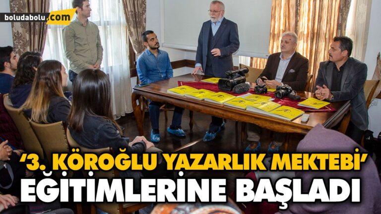 ‘3. KÖROĞLU YAZARLIK MEKTEBİ’ EĞİTİMLERİNE BAŞLADI