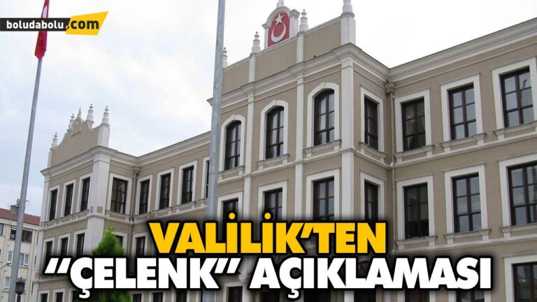 VALİLİK’TEN “ÇELENK” AÇIKLAMASI