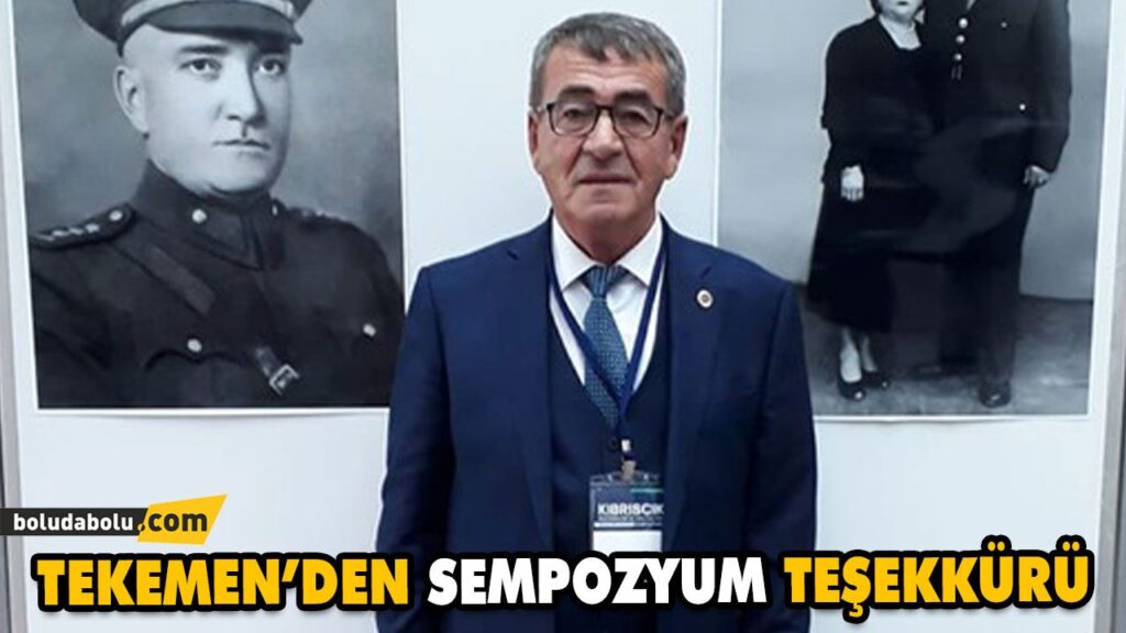 SEMPOZYUMA KATKI VEREN HERKESE TEŞEKKÜR ETTİ SEMPOZYUMA KATKI VEREN HERKESE TEŞEKKÜR ETTİ