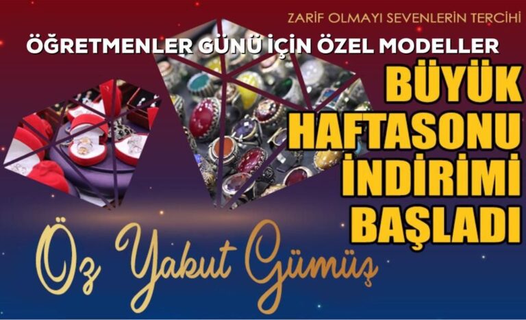 ÖĞRETMENLER GÜNÜNE ÖZEL HEDİYELER ÖZYAKUT GÜMÜŞ’TE
