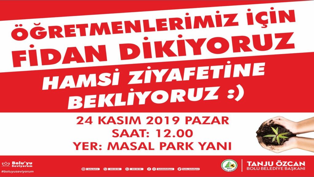 BOLU BELEDİYESİ’NDEN BAŞÖĞRETMEN ATATÜRK VE ÖĞRETMENLER İÇİN HATIRA ORMANI BOLU BELEDİYESİ’NDEN BAŞÖĞRETMEN ATATÜRK VE ÖĞRETMENLER İÇİN HATIRA ORMANI