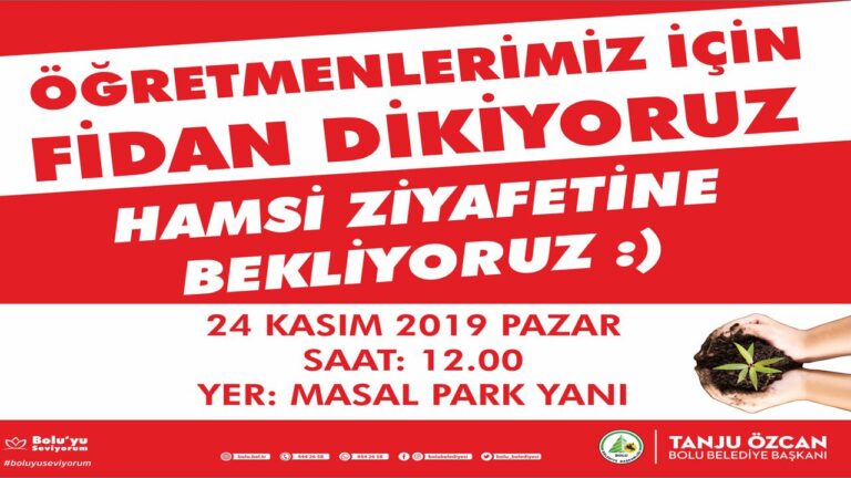 BOLU BELEDİYESİ’NDEN BAŞÖĞRETMEN ATATÜRK VE ÖĞRETMENLER İÇİN HATIRA ORMANI