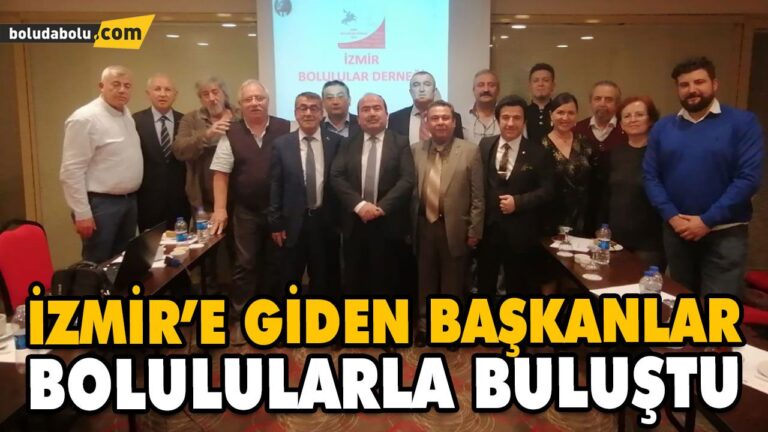 BOLU’NUN BAŞKANLARI BOLULULARLA BULUŞTU