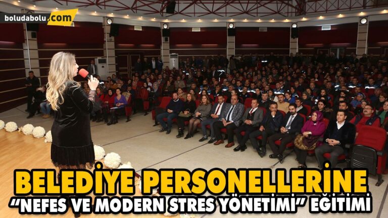 BELEDİYE PERSONELLERİNE “NEFES VE MODERN STRES YÖNETİMİ” EĞİTİMİ